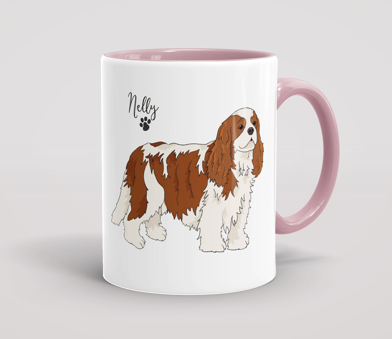 Personalised Tan & White Cavalier King Charles Spaniel - Mug