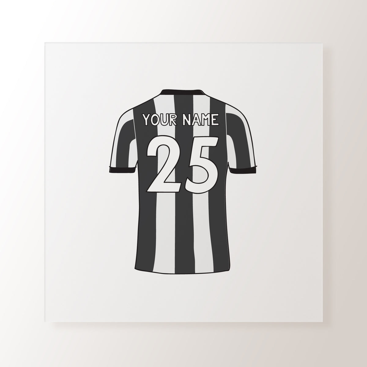 Black and white striped football shirt best sale
