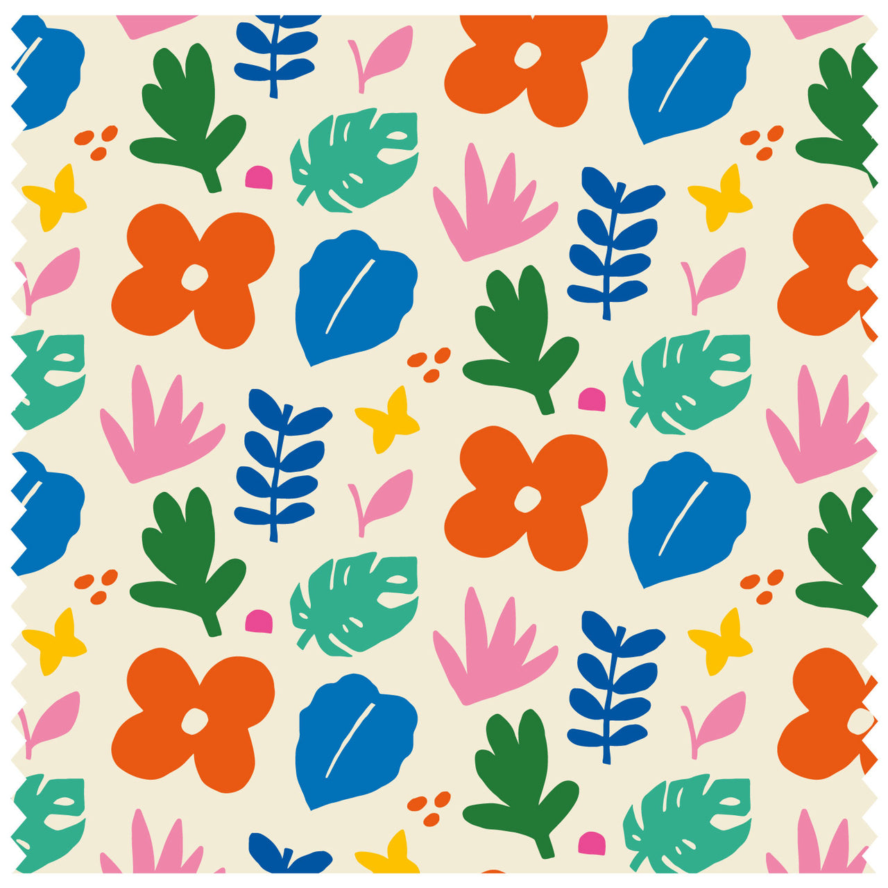 Cutout Block Leaf Fun Roller Blind [1075]