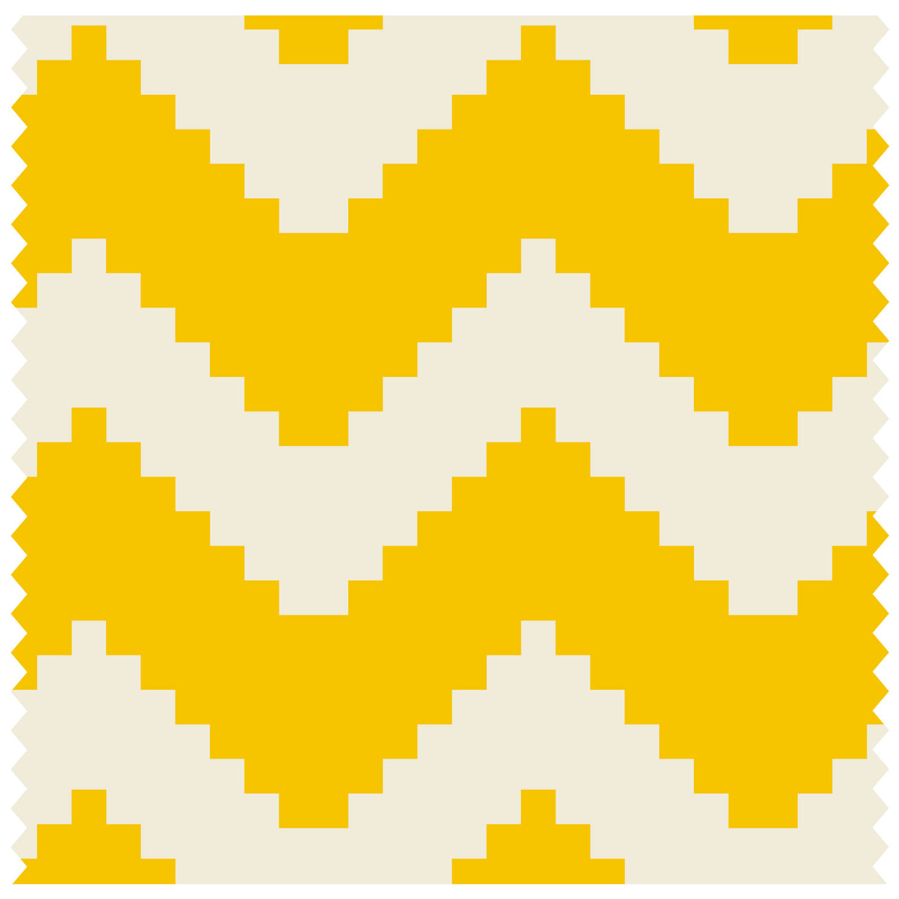 Bitmap Zig Zags Yellow Roller Blind [1082]
