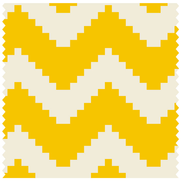 Bitmap Zig Zags Yellow Roller Blind [1082]