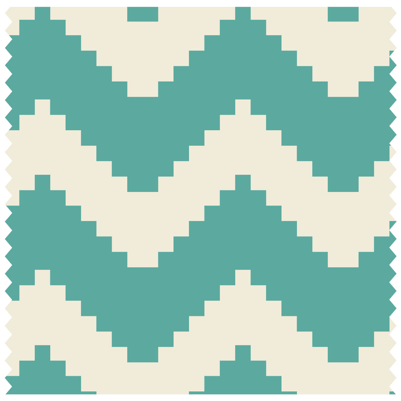 Bitmap Zig Zags Turquoise Roller Blind [1083]