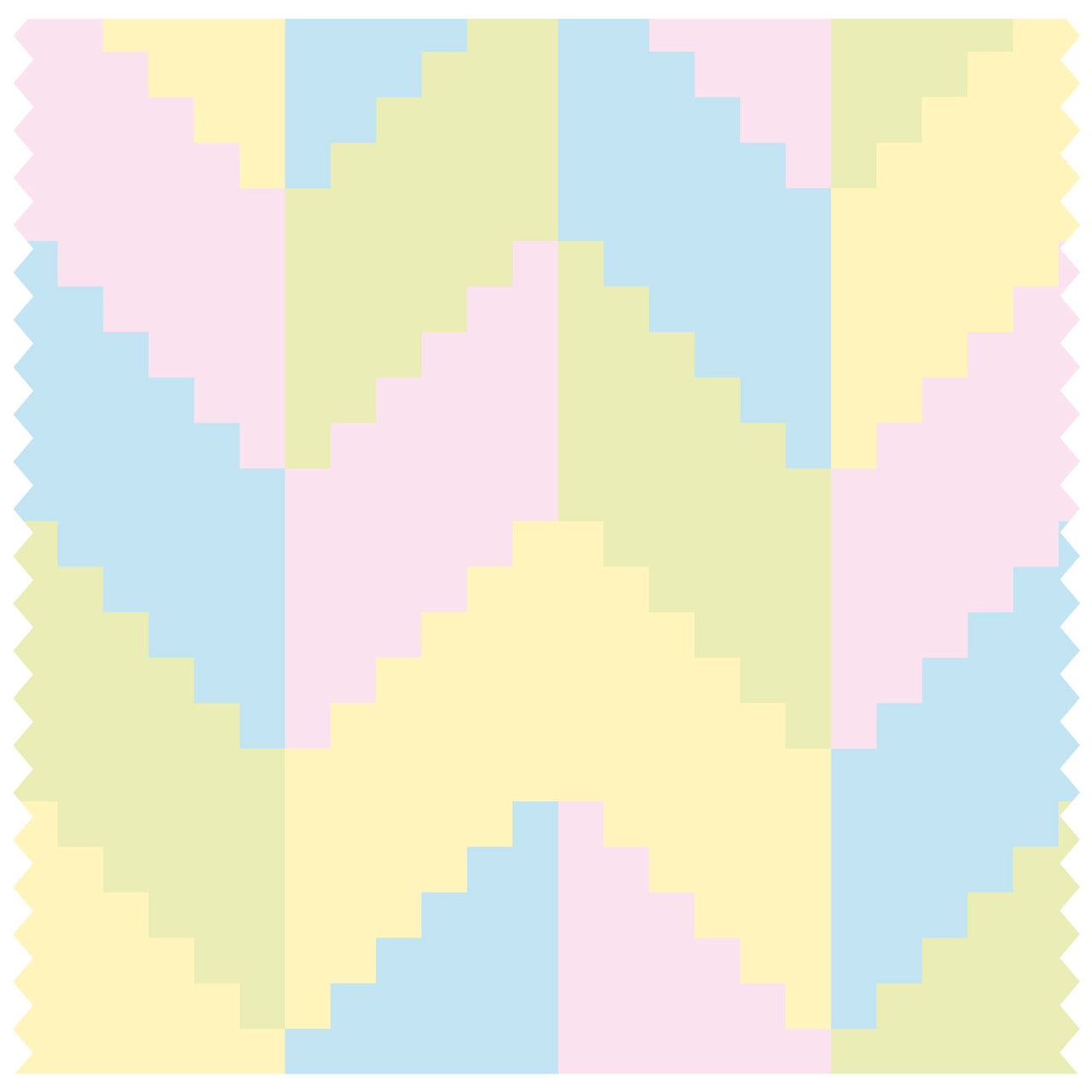 Bitmap Vees Pastel Multi Roller Blind [1099]