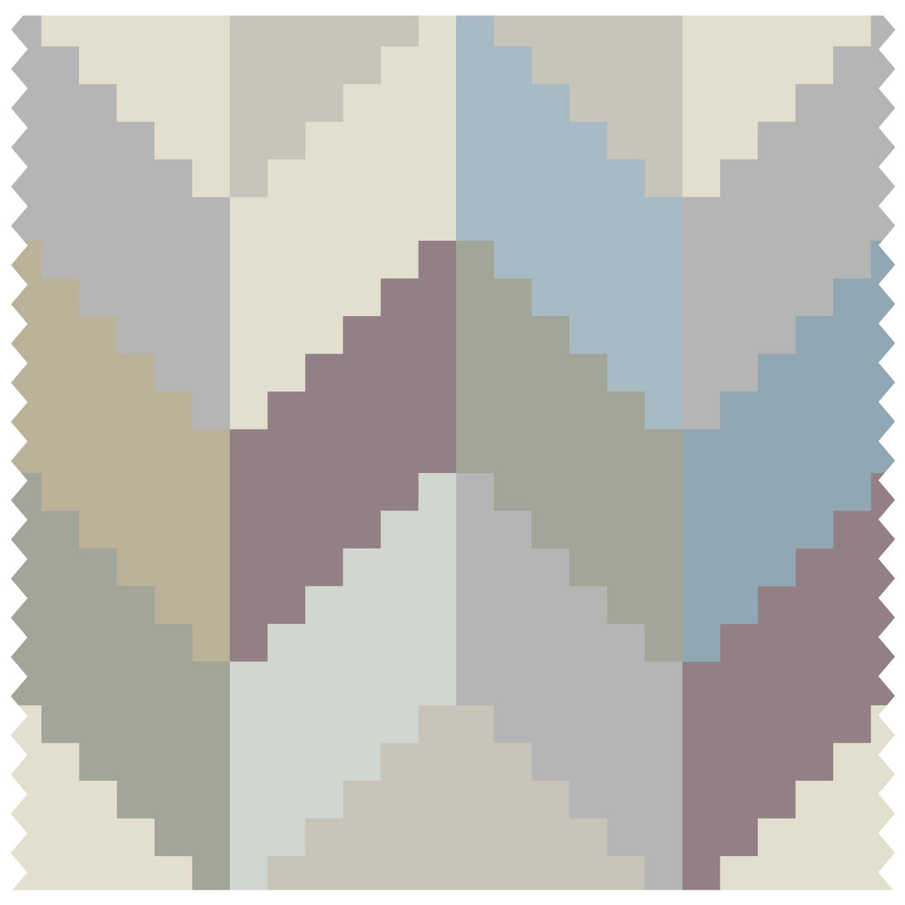 Bitmap Vees Muted Neutrals Roller Blind [1100]