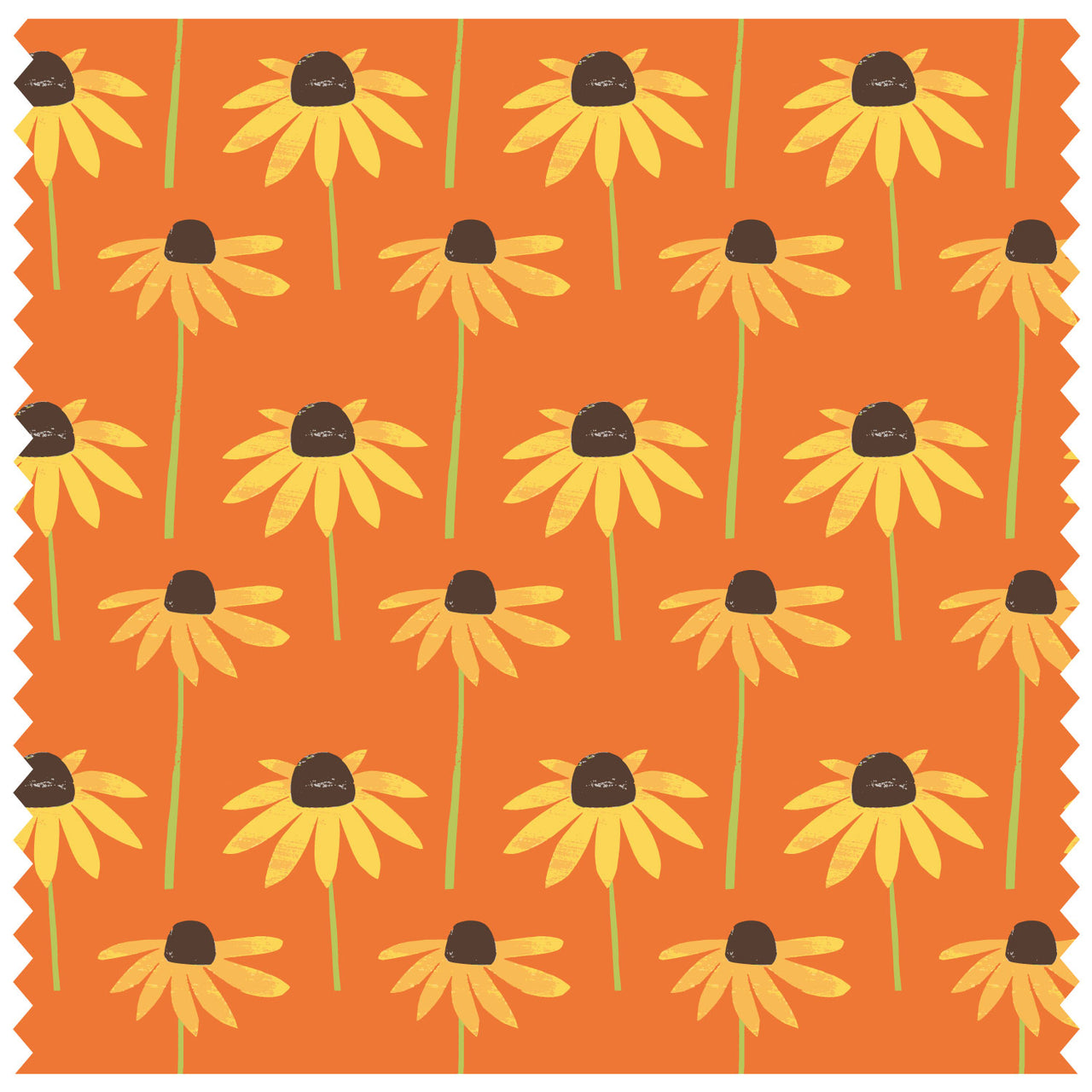 Black Eyed Susan Small Orange Roller Blind [115]