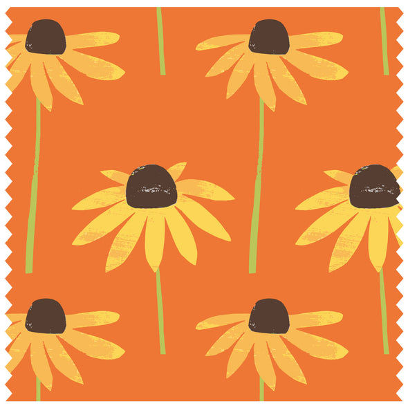 Black Eyed Susan Large Orange Roller Blind [118]