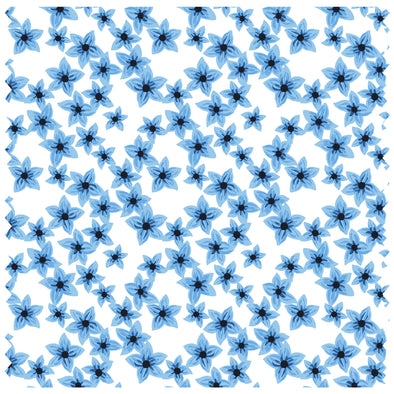 Blossom Flowers Small Blue Roller Blind [119]