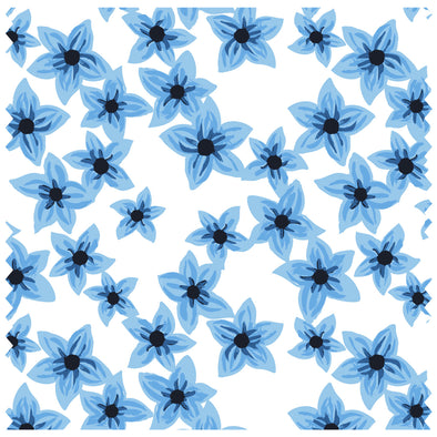 Blossom Flowers Large Blue Roller Blind [121]