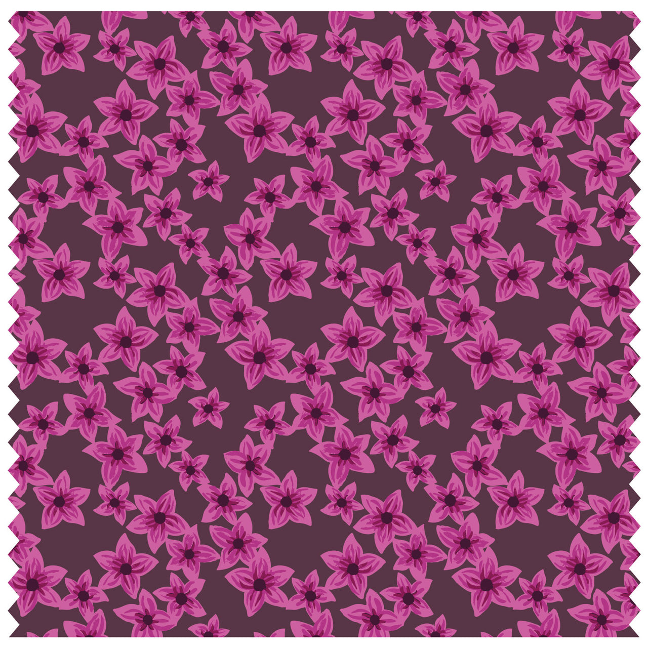 Blossom Flowers Small Burgundy Roller Blind [124]