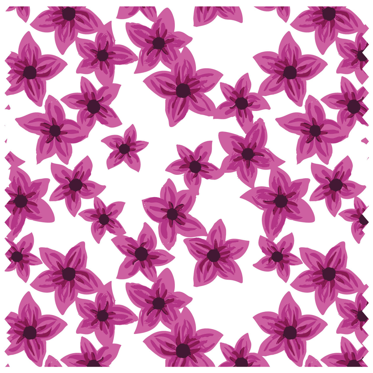 Blossom Flowers Large Burgundy Roller Blind [125]