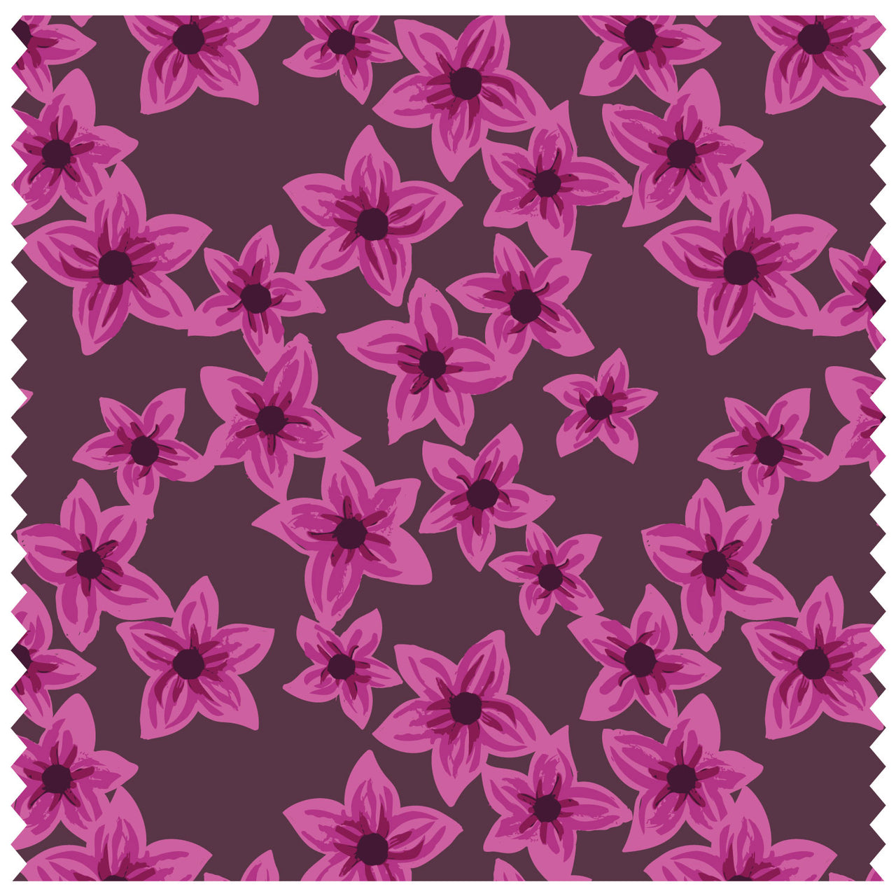 Blossom Flowers Large Dark Burgundy Roller Blind [126]
