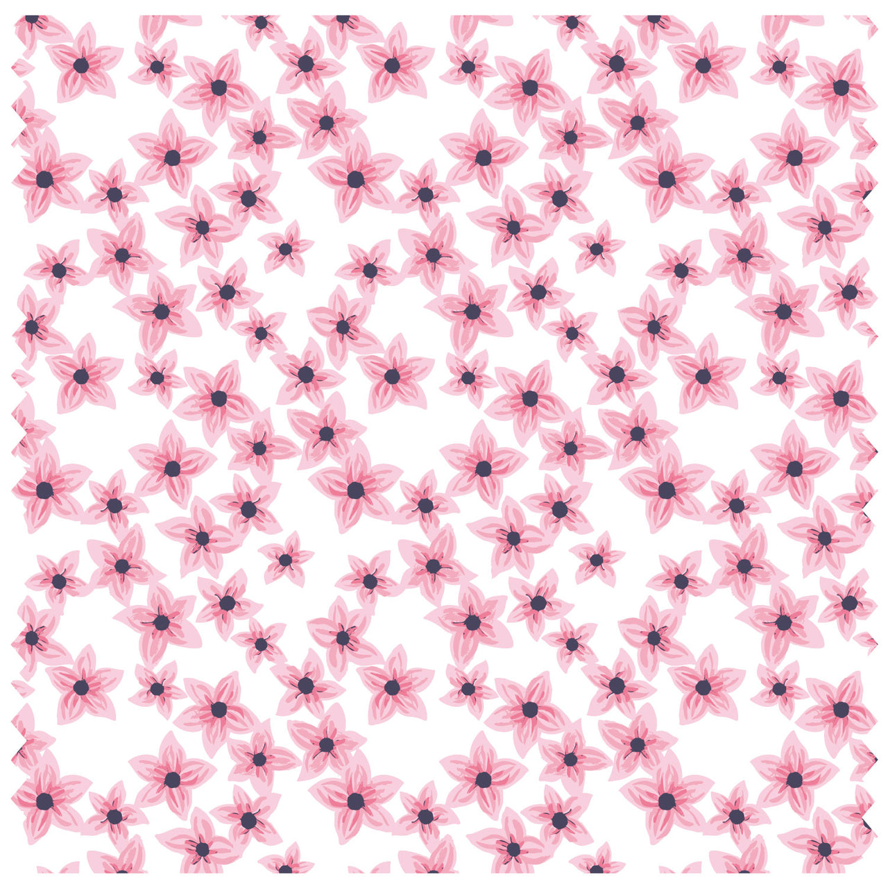 Blossom Flowers Small Pink White Roller Blind [127]