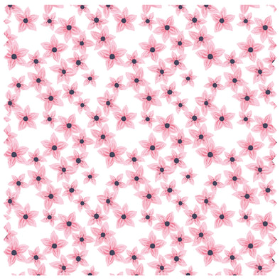 Blossom Flowers Small Pink White Roller Blind [127]
