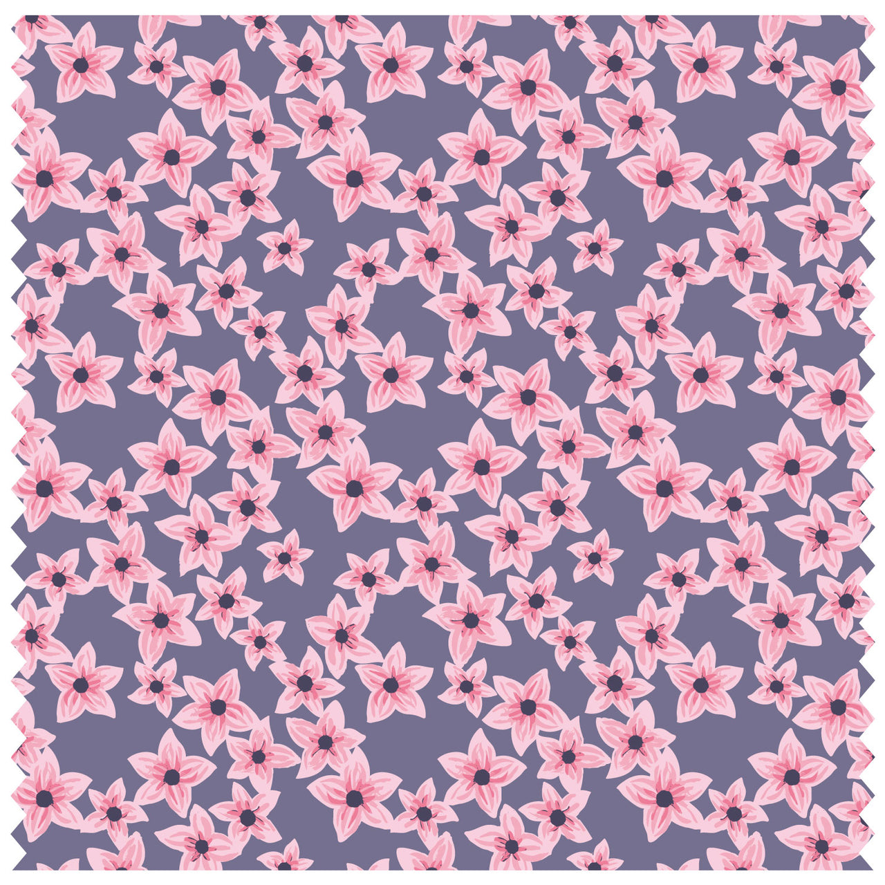 Blossom Flowers Small Pink Grey Roller Blind [128]