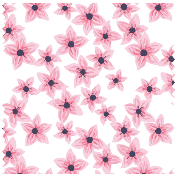 Blossom Flowers Large Pink White Roller Blind [129]