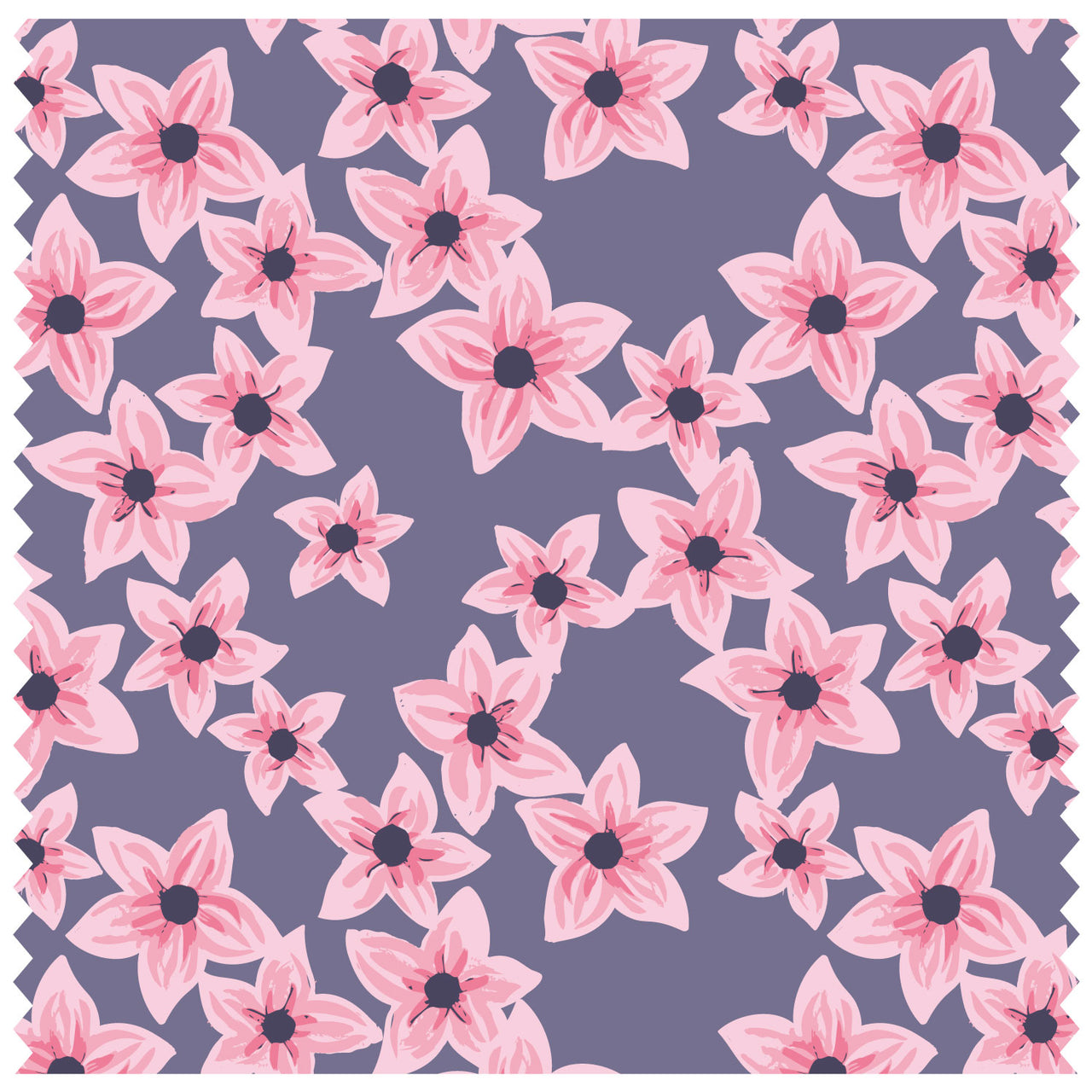 Blossom Flowers Lark Pink Grey Roller Blind [130]
