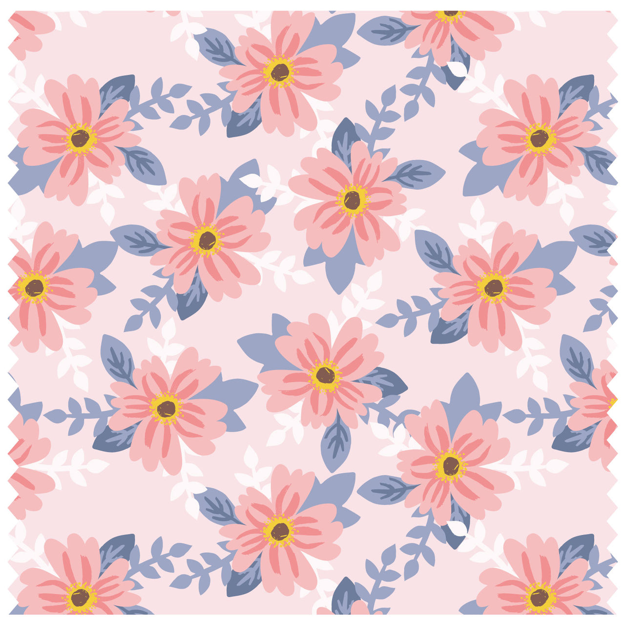 Blossom & Leaves Small Pink Small Roller Blind [139]