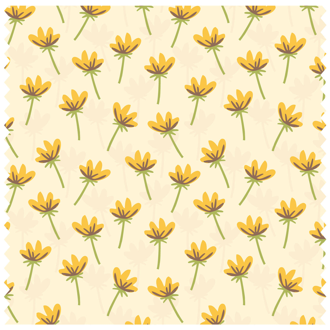 Buttercups Yellow Roller Blind [141]