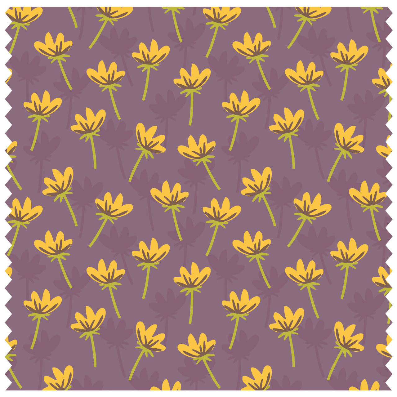 Buttercups Purple Roller Blind [144]