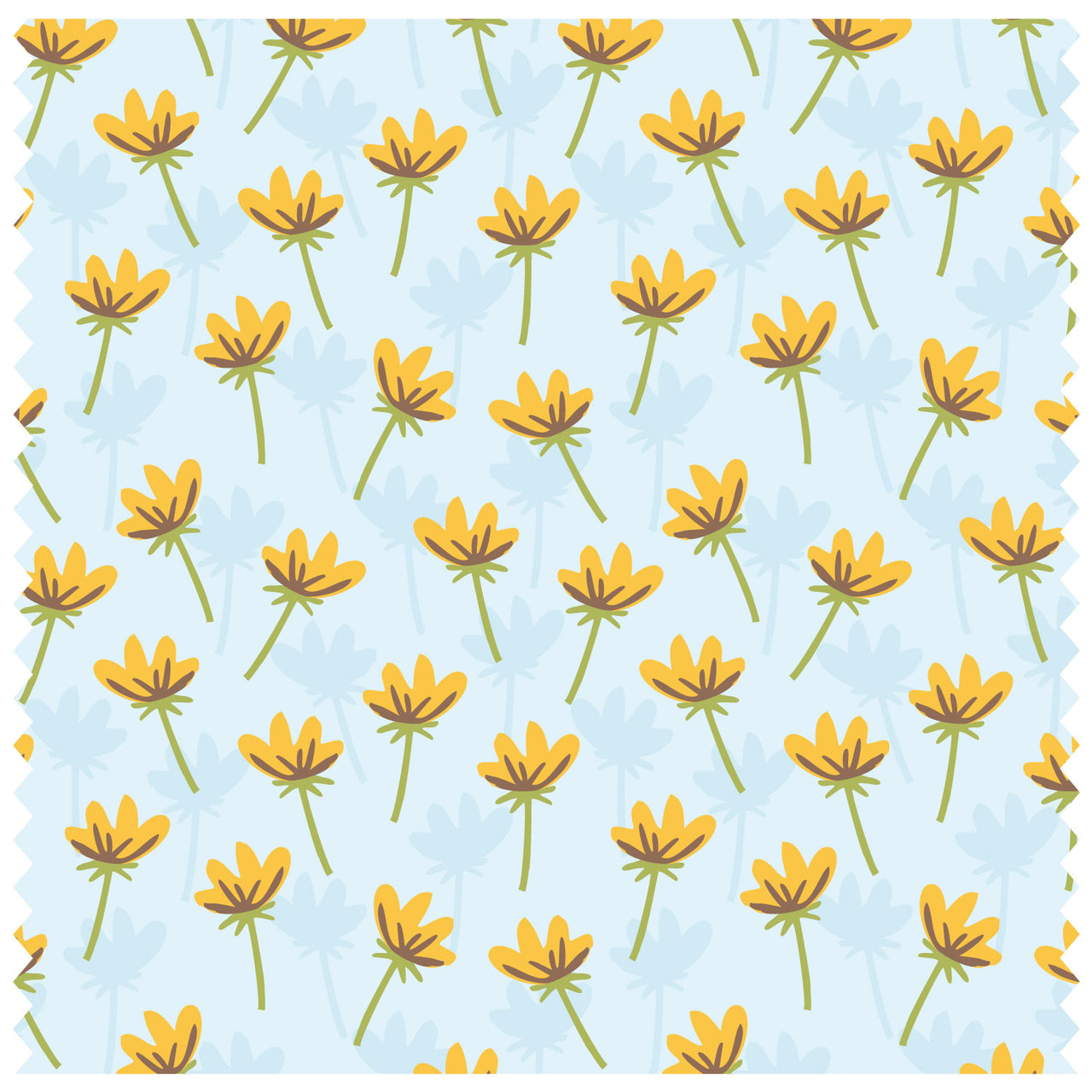 Buttercups Blue Roller Blind [147]