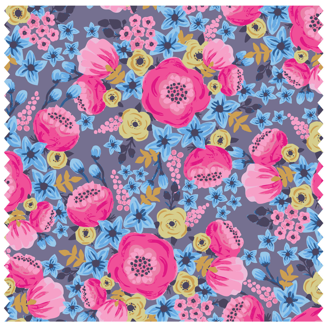 Floral Bouquet Busy Dark Roller Blind [149]