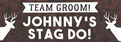 Personalised Party Banner - Team Groom Stag Do