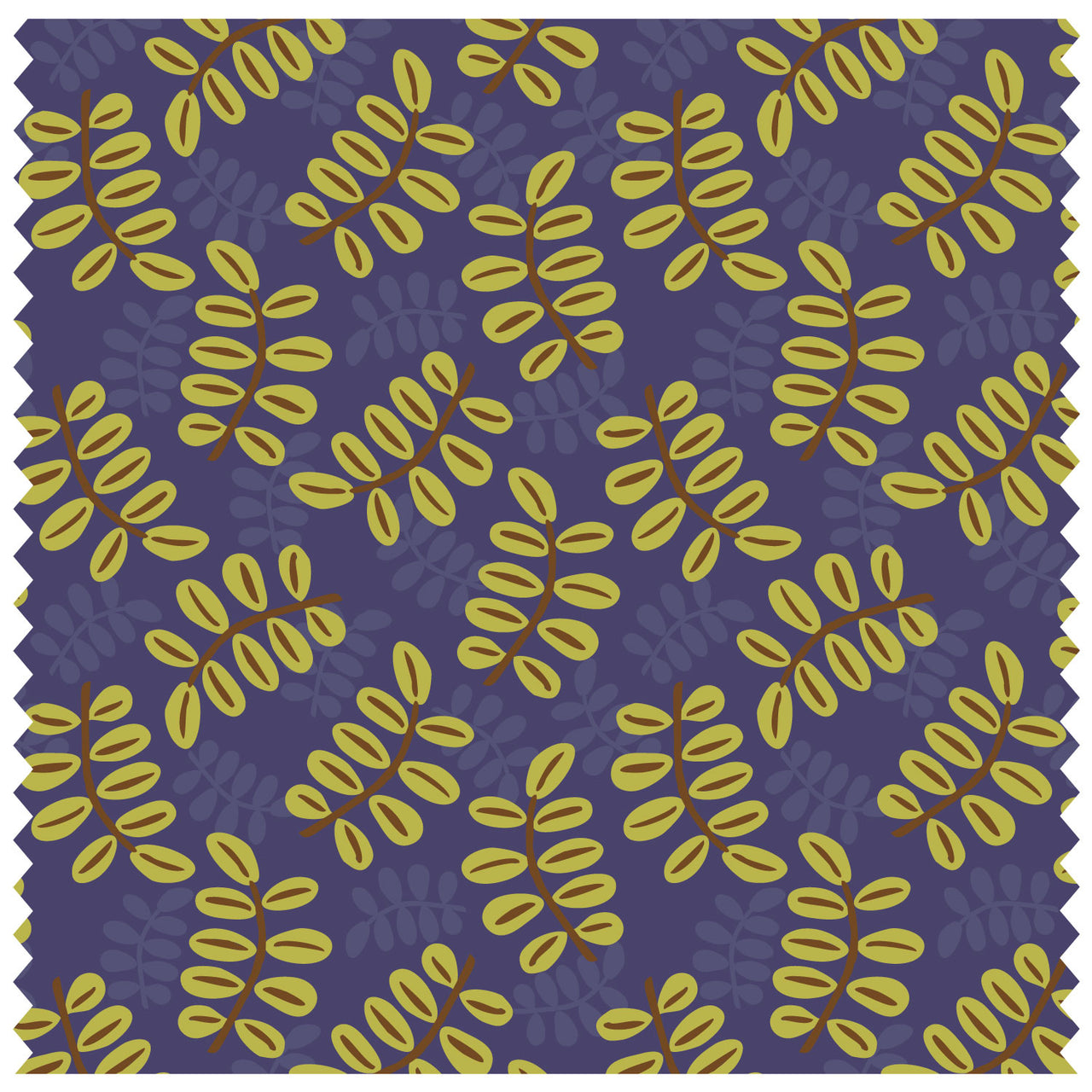 Painted Leaves Small Purple Roller Blind [163]