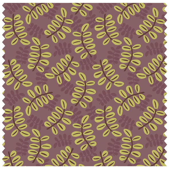 Painted Leaves Small Brown Roller Blind [166]