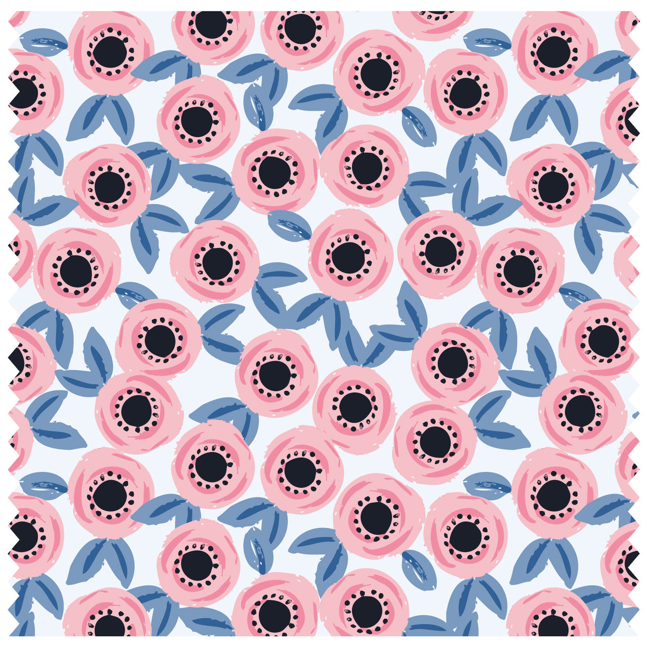 Roses Pink & Blue Roller Blind [167]