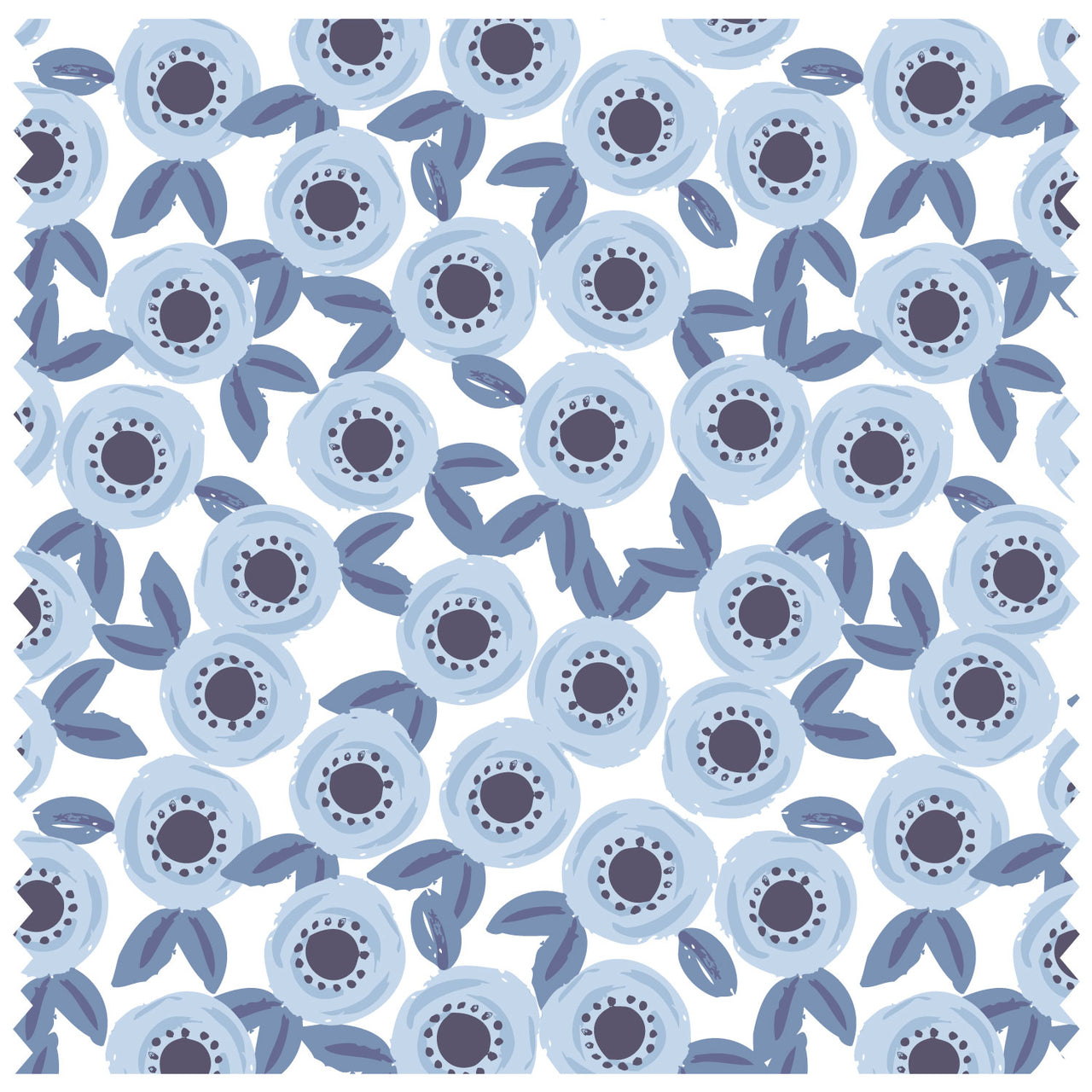 Roses Blue Tonal Roller Blind [168]