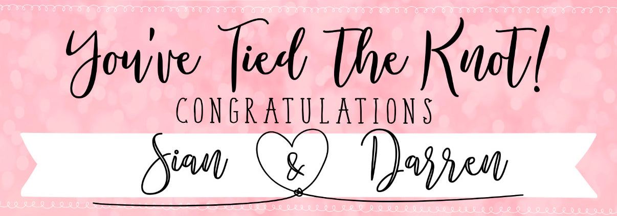 Personalised Party Banner - Tied the Knot