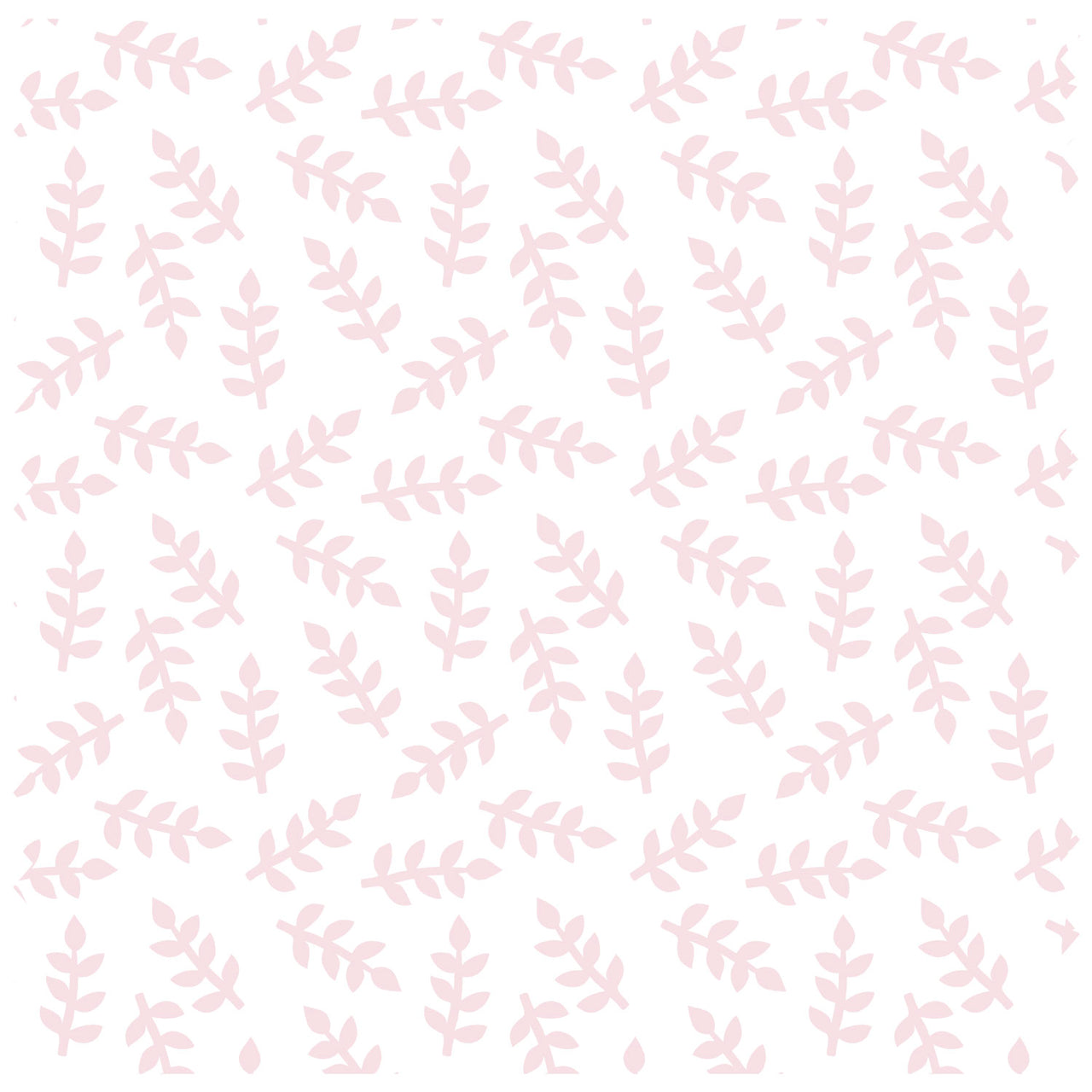 Scattered Leaves Pink on White Roller Blind [183]