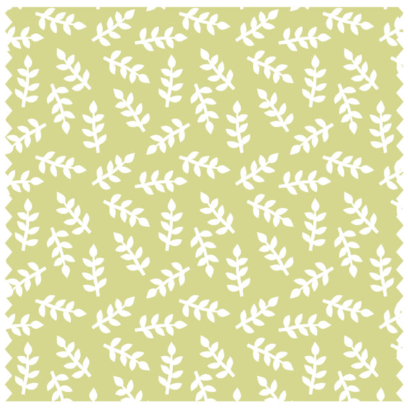 Scattered Leaves Green Roller Blind [186]