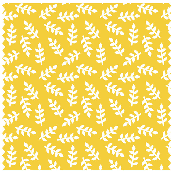 Scattered Leaves Yellow Roller Blind [194]