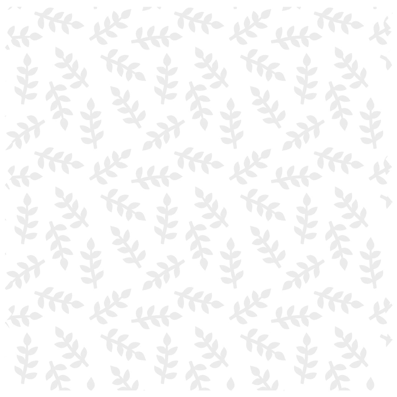 Scattered Leaves Grey on White Roller Blind [196]