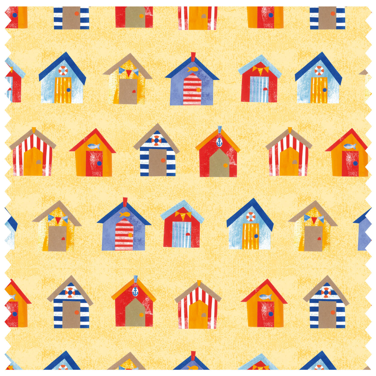 Beach Huts Sand Roller Blind [221]