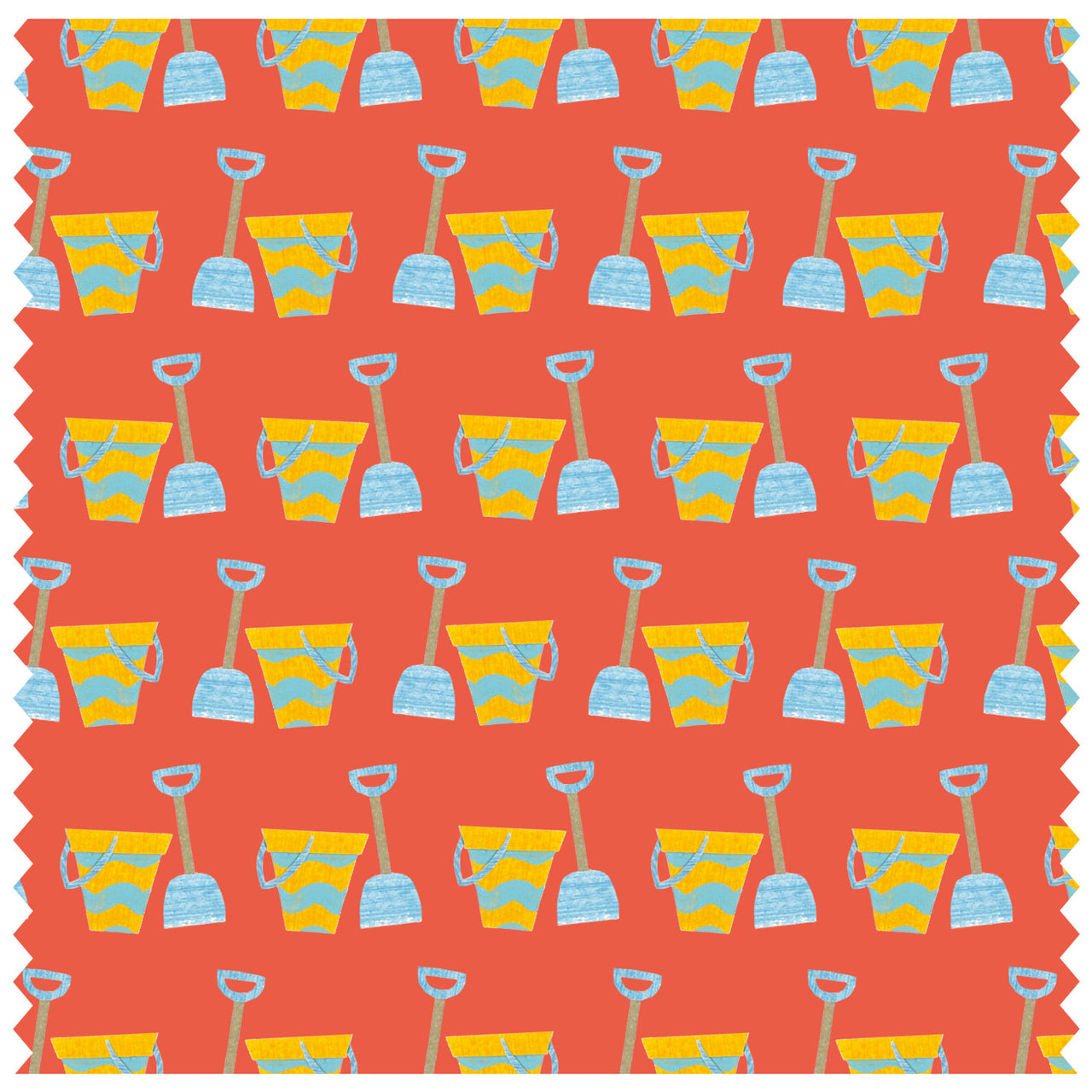 Bucket & Spade Red Roller Blind [228]
