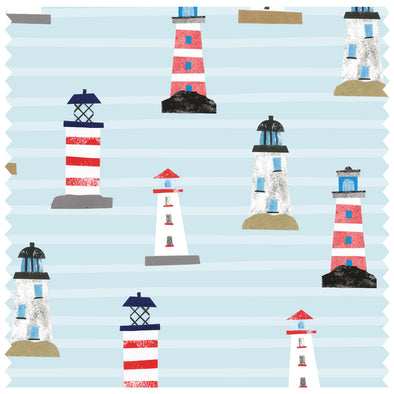 Scattered Lighthouse Stripes Roller Blind [240]