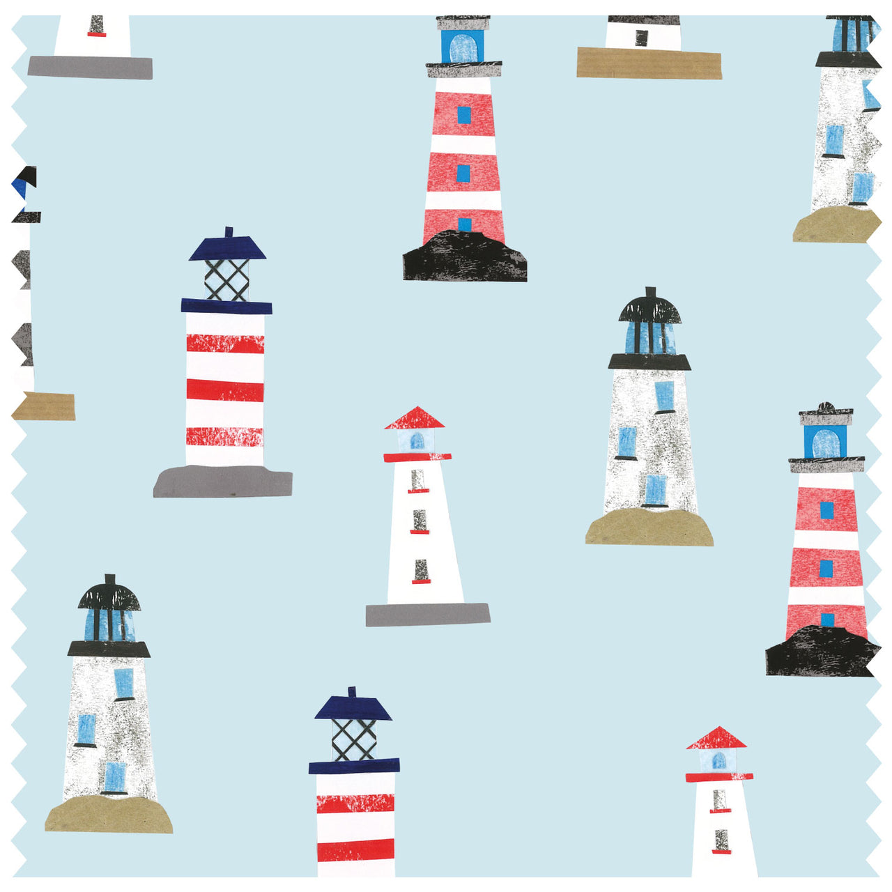 Scattered Lighthouse Roller Blind [242]