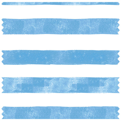 Blue & White Stripes Roller Blind [249]
