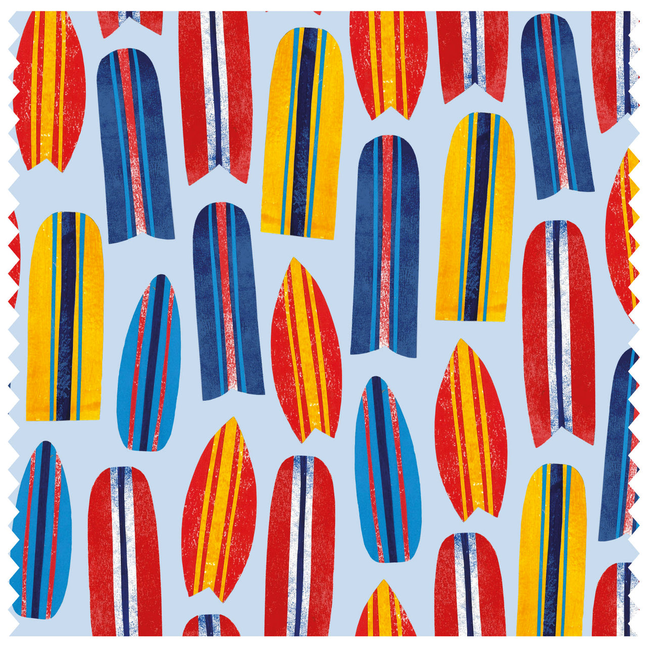 Surfboards Pattern Blue Roller Blind [253]