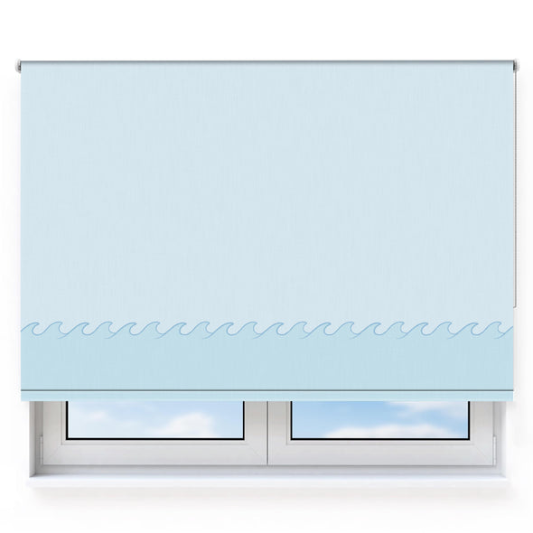 Waves Placement Roller Blind [255]