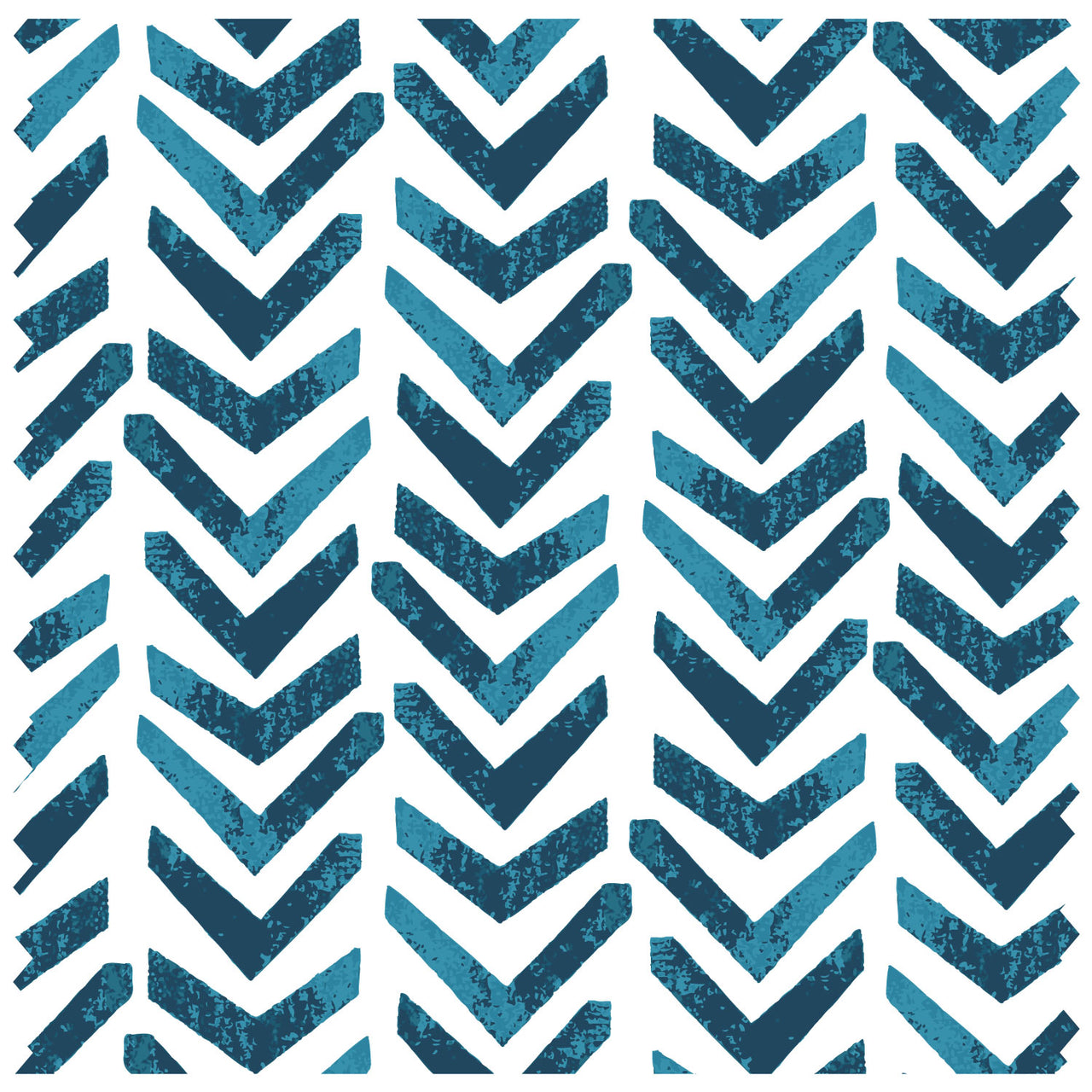 Chevrons Teal Roller Blind [256]
