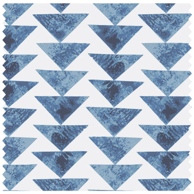 Collaged Triangles Blue Roller Blind [273]