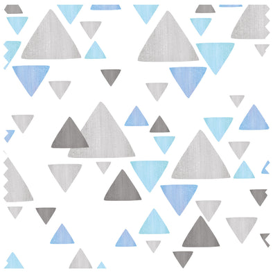 Confetti Triangles Blue & Grey Roller Blind [278]