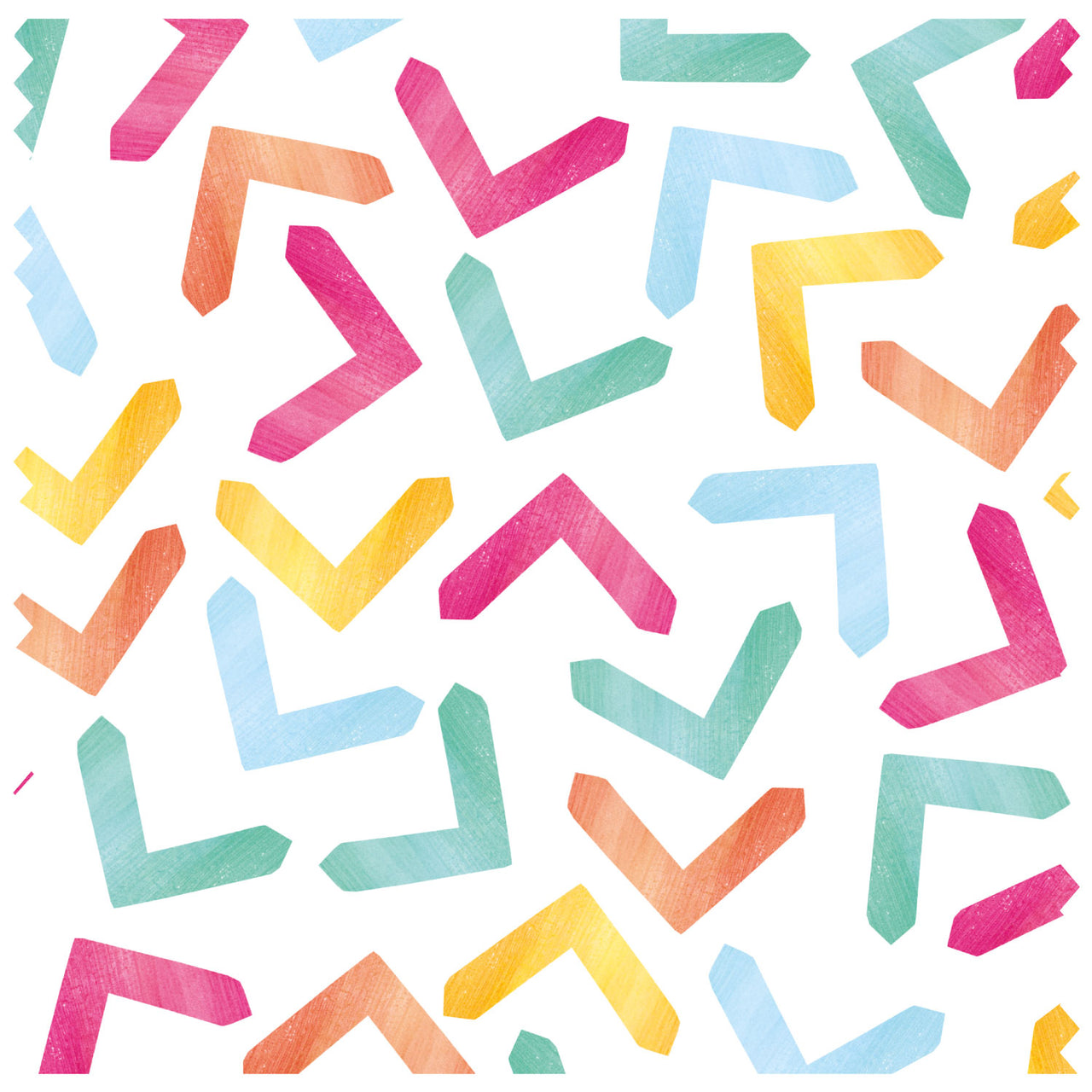 Scattered Chevrons Rainbow Roller Blind [285]