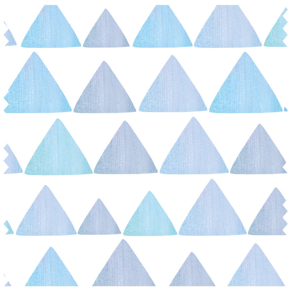Triangle Stripes Blue Roller Blind [286]