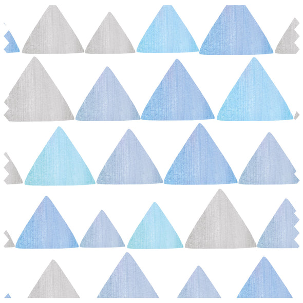 Triangle Stripes Blue & Grey Roller Blind [287]