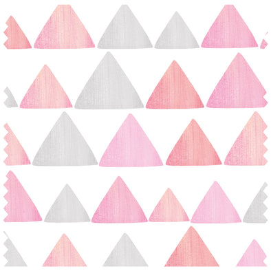 Triangle Stripes Pink & Grey Roller Blind [291]