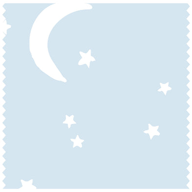 Moon & Stars Light Blue Roller Blind [297]